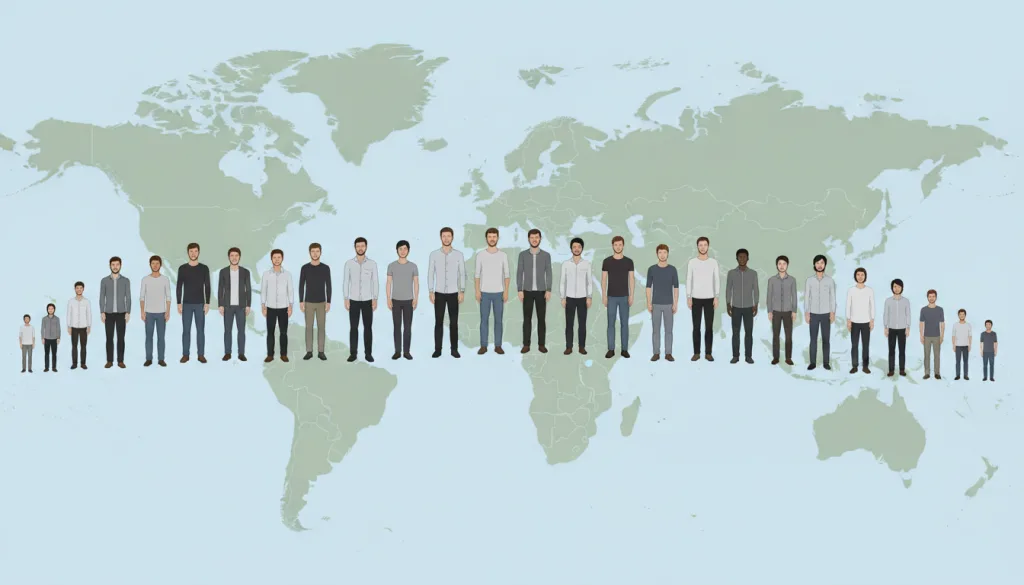 découvrez la taille moyenne des hommes à travers différents pays et régions, avec une analyse comparative détaillée pour mieux comprendre les variations globales.